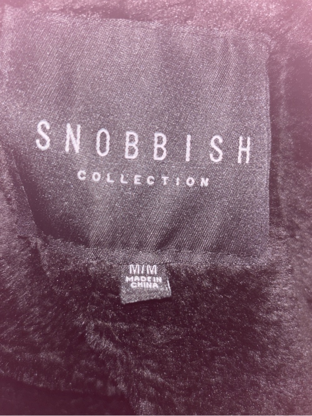 Snobbish Collection Women's Black Bomber Jacket